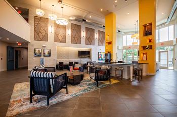 Clubhouse lobby